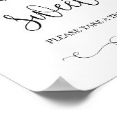 Trouw / Bruidsfeest - Love is Sweet bord Poster (Hoek)