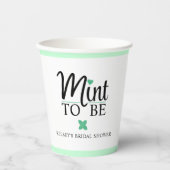 Trouw Bruidsfeest Mint to Be Papieren Bekers (Voorkant)