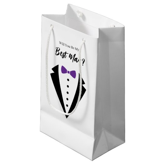 Trouw bruidsjonker cadeautas (Voorkant Gekanteld)