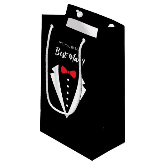 Trouw bruidsjonker cadeautas (Voorkant Gekanteld)