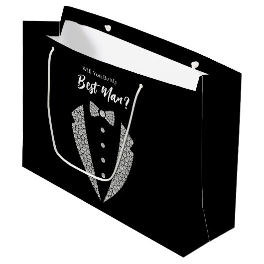 Trouw bruidsjonker cadeautas (Voorkant Gekanteld)