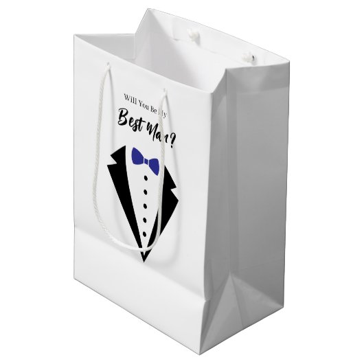Trouw bruidsjonker cadeautas (Voorkant Gekanteld)