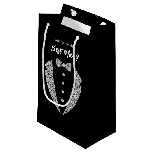 Trouw bruidsjonker cadeautas (Voorkant Gekanteld)