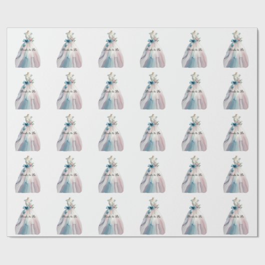 Trouw Bruidsjurk Bruid Binnenkort Cadeaupapier (Vlak)