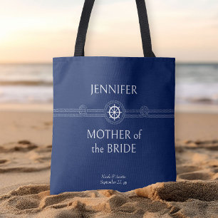 Trouw Bruidsmeisje Moeder van de Bruid Nautisch Tote Bag