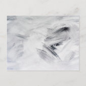 Trouw bruidsmeisje | witte kunstwerk verfstreken uitnodiging briefkaart (Achterkant)