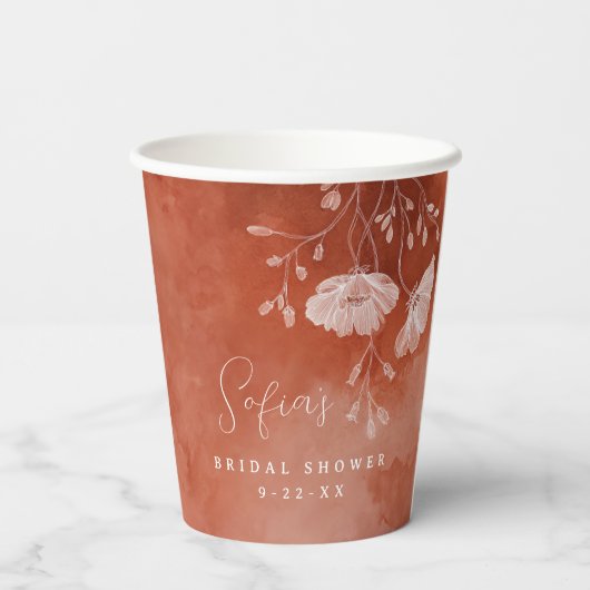 Trouw Bruidsmeisjespicknick Papieren Beker – Perso (Achterkant)