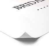 Trouw Bruidstee Shower Citroenen Roze Bord Poster (Hoek)