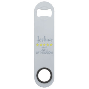 Trouw & Bruiloft 5 sterren Oom van de Bruidegom Speed Flessenopener