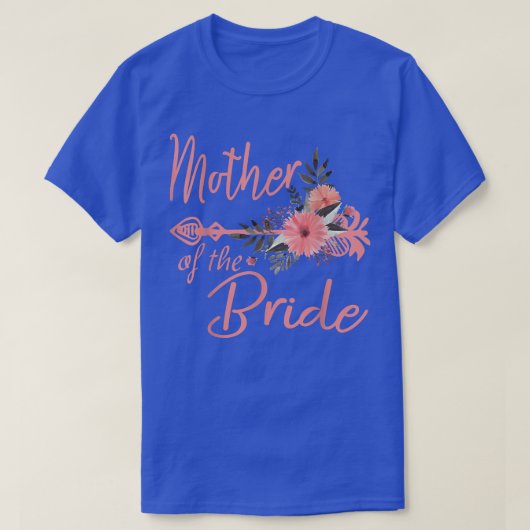 Trouw Bruiloft Bruidsmeisjes Moeder Bruid Moeder v T-shirt (Design voorkant)