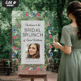 Trouw Bruiloft Brunch Bord, Bloemstuk Bruiloft Ver Acryl Bord