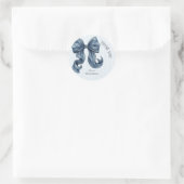 Trouw Bruiloft Dank Je Wel Stickers Blauwe Broek (Tas)
