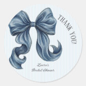 Trouw Bruiloft Dank Je Wel Stickers Blauwe Broek (Voorkant)