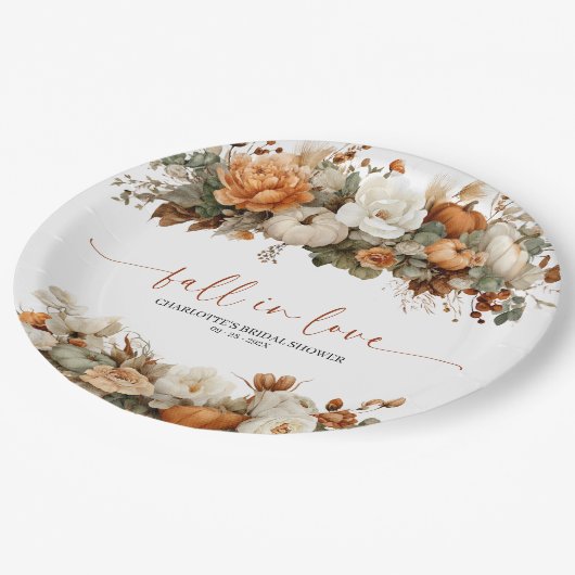 Trouw Bruiloft Feest Papieren Bordje (Gekanteld)