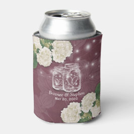 Trouw Bruiloft Mason Jars Hydrangea Slingers Blikjeskoeler