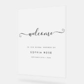 Trouw Bruiloft Ontvangstbord met Vorst Effect Acryl Bord (Hoek)