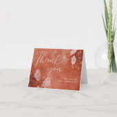 Trouw Bruiloft Uitnodiging Vouwen Bedankt Kaart (Voorkant)