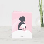 Trouw Bruiloft Uitnodiging Vouwkaart (Achterkant)