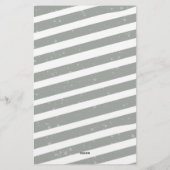 Trouw Bruiloft Waterverf Bloem Moderne Script  Briefpapier (Achterkant)