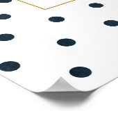 Trouw Bruiloft Welkom Bord Zoete Kleine Perzik Poster (Hoek)