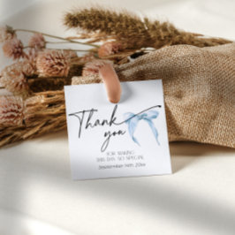 Trouw Bruiloftsfeest Boog Bedankt Bedankjes Labels