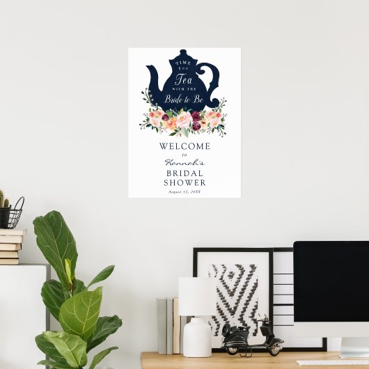 Trouw Bruiloftsontvangstbord Poster (Thuiskantoor)