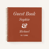 Trouw Bruin Terracotta Gastboek Notitieboek (Voorkant)