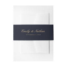 Trouw Buikband Elegant Goud Navy