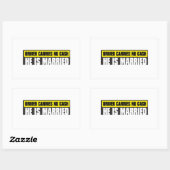 Trouw bumpersticker rechthoekige sticker (Vel)