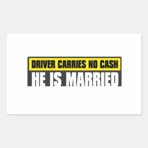Trouw bumpersticker rechthoekige sticker