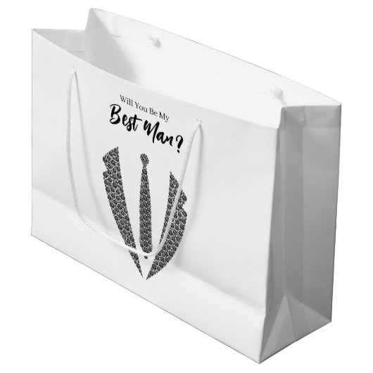 Trouw cadeautas voor de getuige van de bruidegom (Voorkant Gekanteld)