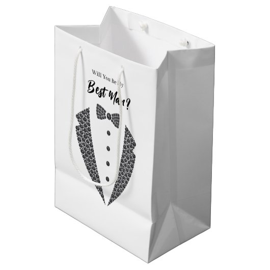 Trouw cadeautas voor de getuige van de bruidegom (Voorkant Gekanteld)