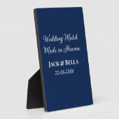 Trouw Cadeautje uit de hemel blauw  Fotoplaat (Zijkant)