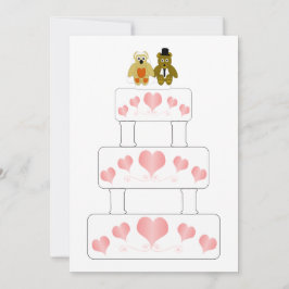 Trouw Cake Ontwerp Trouw RSVP Kaartje