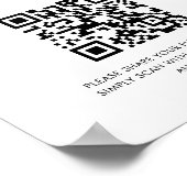 Trouw Capture The Love Foto Delen QR Code Bord Poster (Hoek)