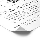 Trouw Capture The Love | Foto Delen QR Code  Poster (Hoek)