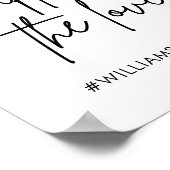 Trouw 'Capture The Love' Hashtag Bord Afdrukbaar Poster (Hoek)