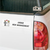 Trouw Cartoon - Onder Nieuwe Leiding Bumpersticker (Op Truck)