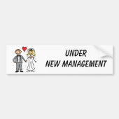 Trouw Cartoon - Onder Nieuwe Leiding Bumpersticker (Voorkant)