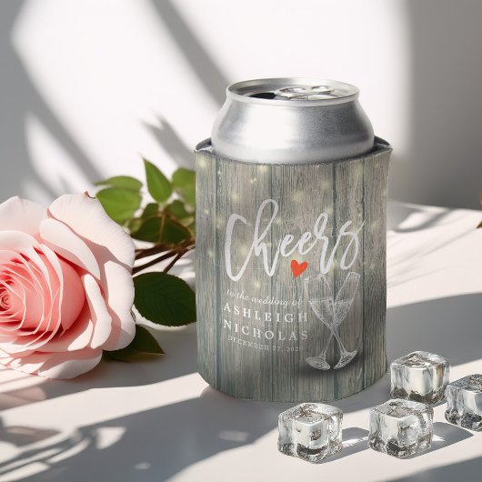 Trouw Champagneteglazen Rustieke Houten Slingerlic Blikjeskoeler