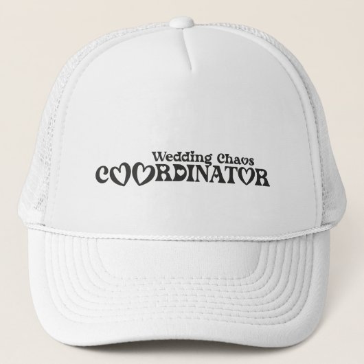 Trouw Chaos Coördinator - Grappige Bruid Trucker Pet (Voorkant)