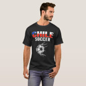 Trouw Chileense Voetbalfans T-Shirt Ondersteunt Ch (Voorkant volledig)