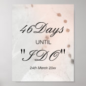 Trouw Countdown Bord Poster (Voorkant)