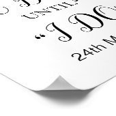 Trouw Countdown Bord Poster (Hoek)