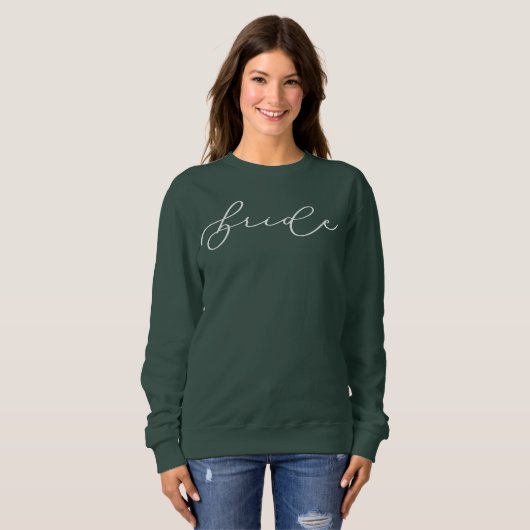 Trouw Cute Script Bachelorette/Trouwfeest Sweaters (Voorkant volledig)