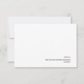 Trouw Dank Je Bericht Calligrafie Script Kaart (Achterkant)