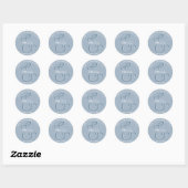 Trouw Dank Je Blauwe Stickers (Vel)
