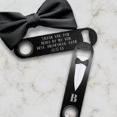 Trouw Dank Je Bridesman Tuxedo Flesopener Speed Flessenopener
