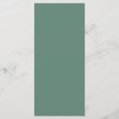 Trouw Dank Je Eucalyptus Groen Plaatskaart Menu (Achterkant)