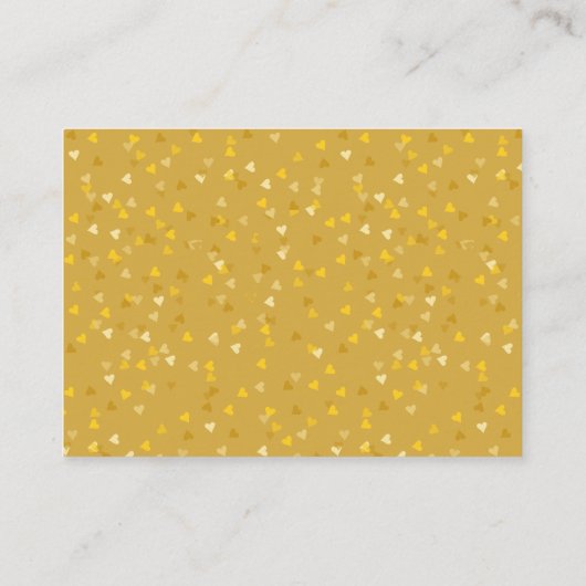 Trouw Dank Je Goud En Zwarte Hart Script Plaatskaartje (Achterkant)